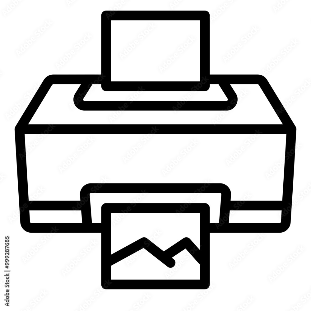 printer Line Icon printer Line Icon