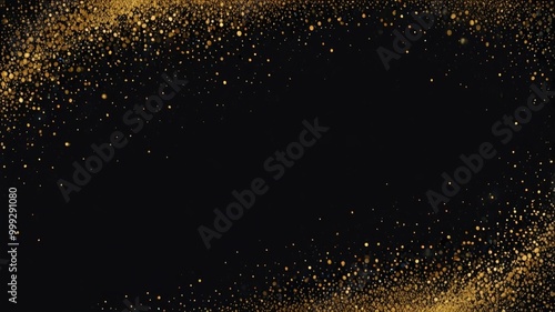 sparkling golden drops background