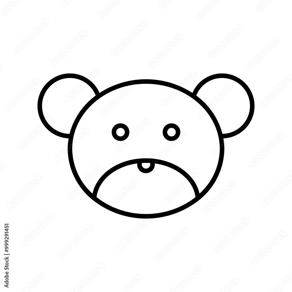 bear line icon bear line icon
