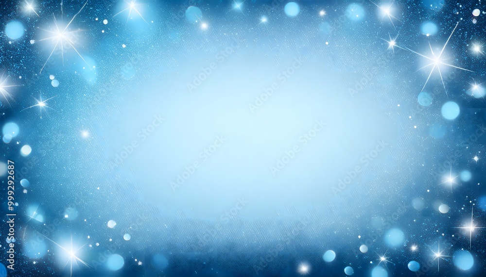 Fototapeta premium Abstract Blue Sparkling Background