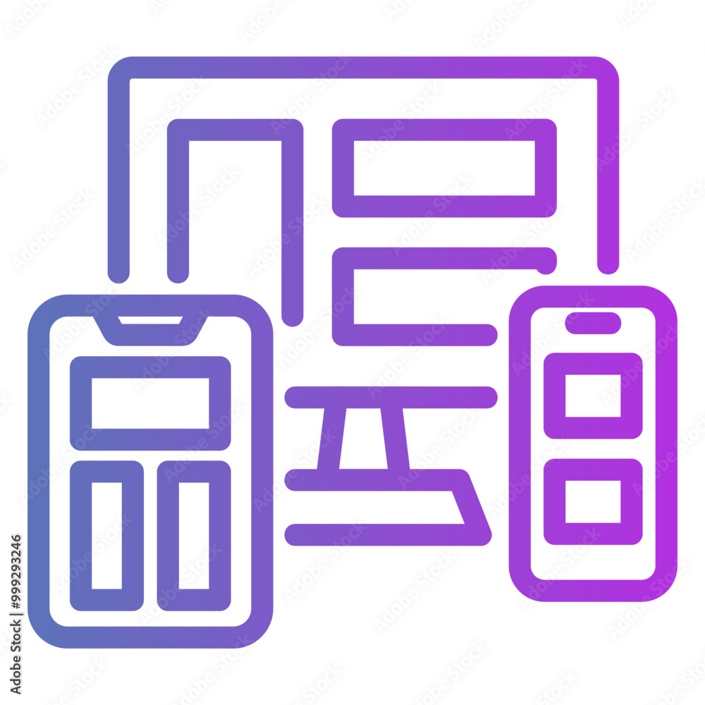 responsive design Gradient icon responsive design Gradient icon