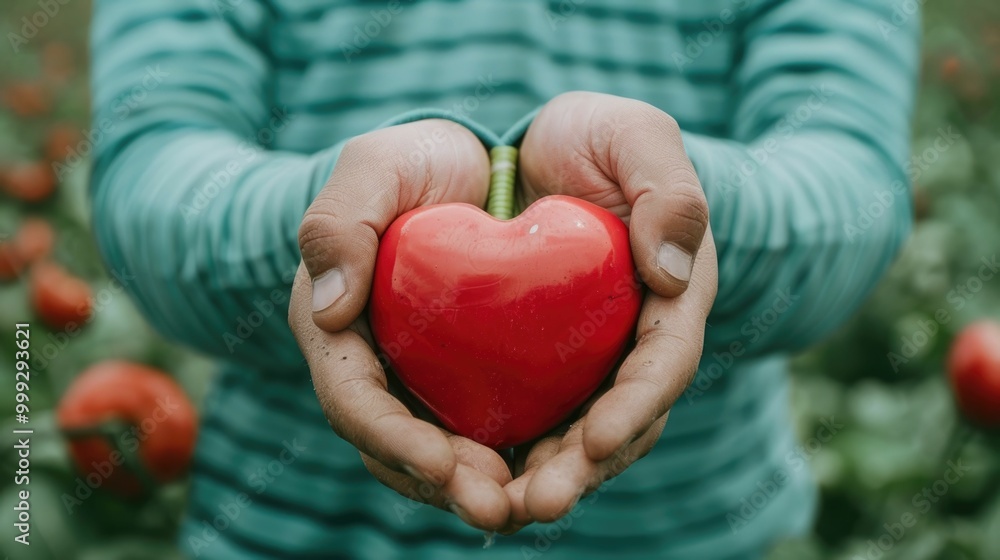 Caring Hands Gently Holding a Red Heart Symbolizing the Importance of Health Wellness and Environmental Sustainability This Image Represents the Concept of Holistic Wellbeing Caring Hands Gently Holding a Red Heart Symbolizing the Importance of Health Wellness and Environmental Sustainability This Image Represents the Concept of Holistic Wellbeing