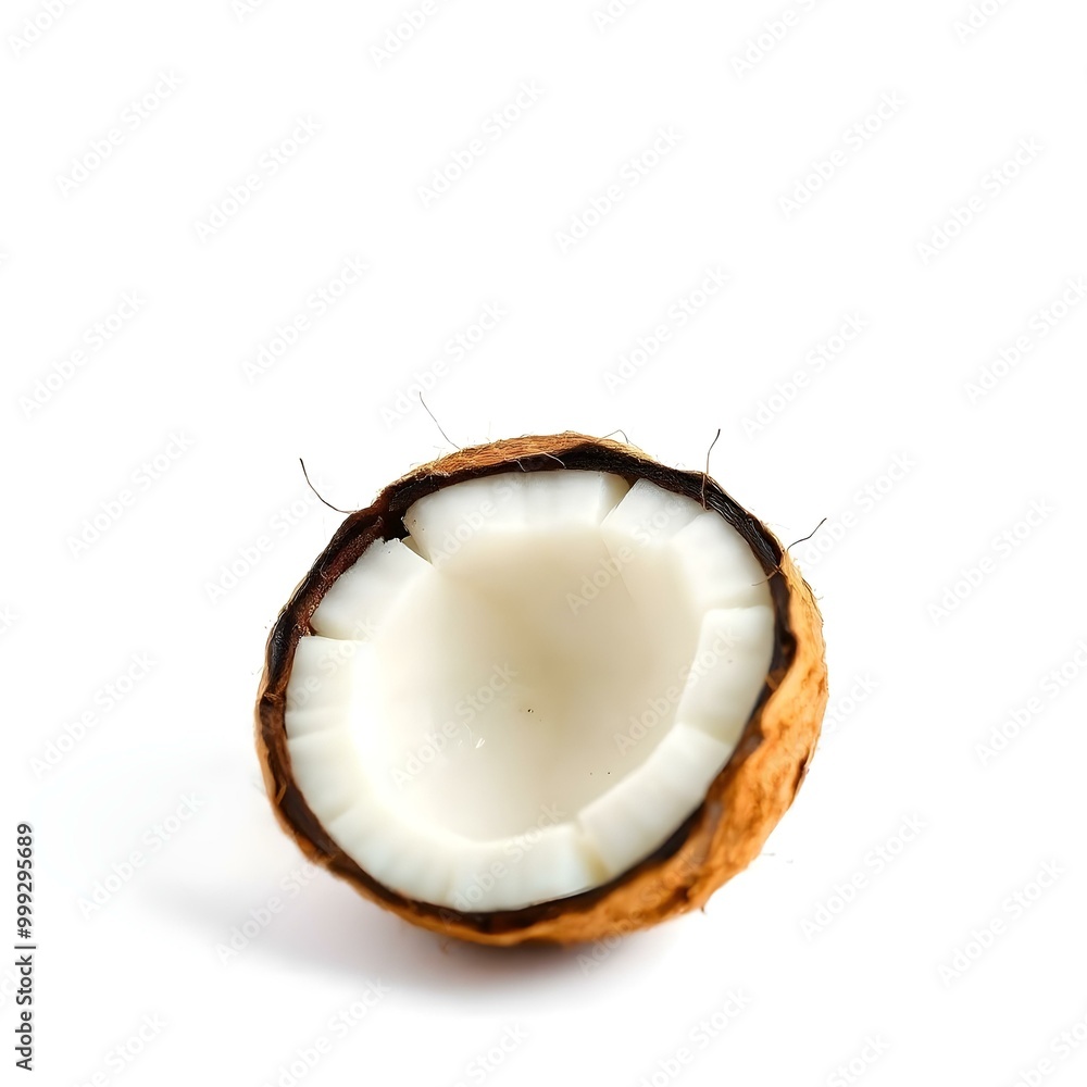 coconut on white background coconut on white background