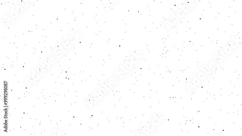 Small black dots dispersed over a clean white background, Generative AI