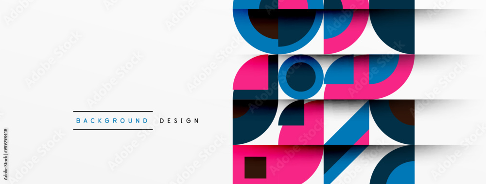 Modern geometrical abstract background - circles. Business or technology presentation design Modern geometrical abstract background - circles. Business or technology presentation design