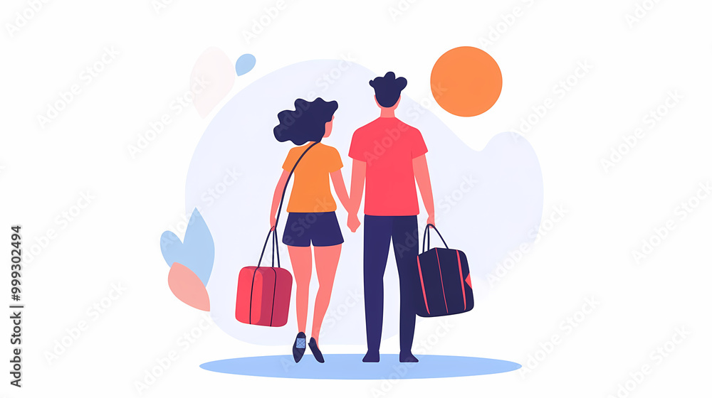 A group of tourists traveling with a backpack and map, on vacation. A collection of portraits of travelers. A group of tourists traveling with a backpack and map, on vacation. A collection of portraits of travelers.