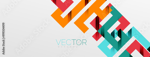 Color bend lines with shadow texture effect. Vector Illustration For Wallpaper, Banner, Background, Card, Book Illustration, landing page
