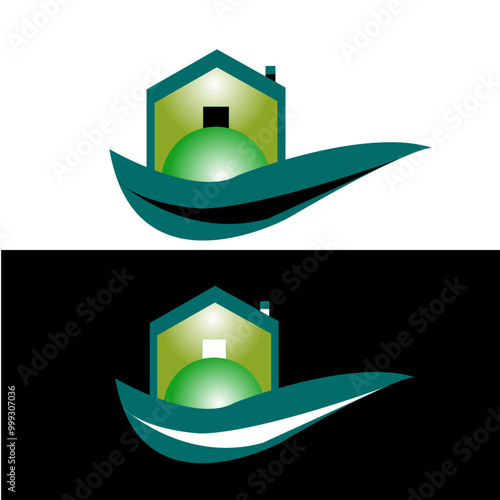 Eco environmental Logo design photo