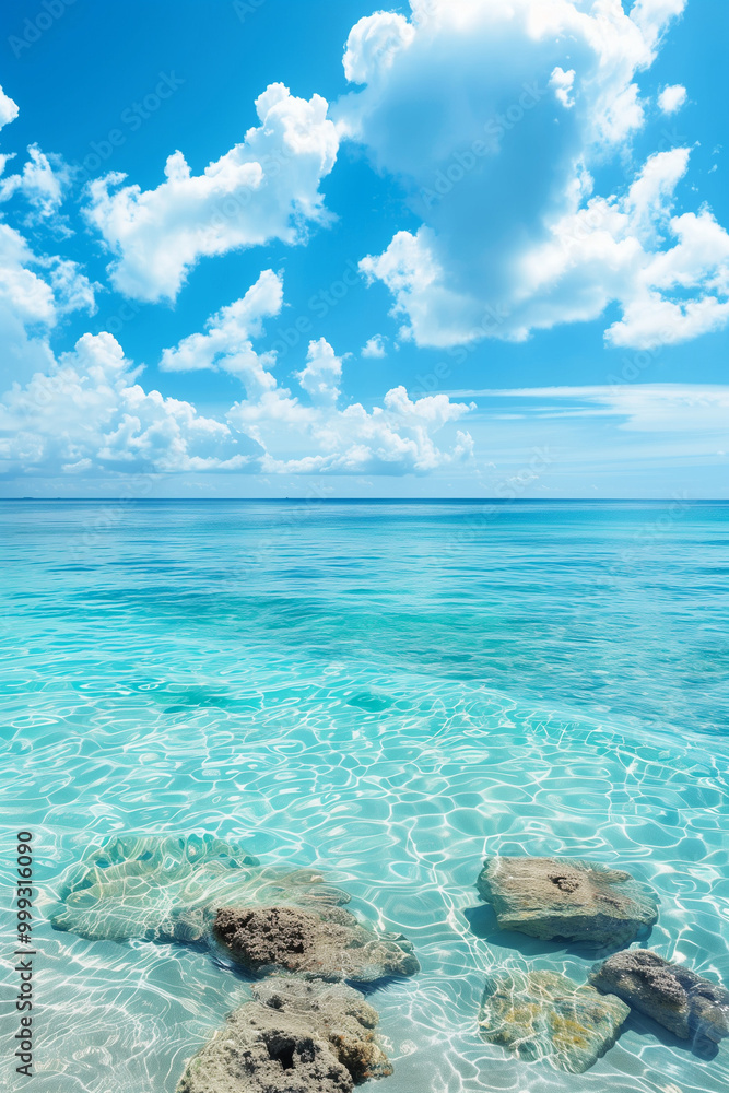 Fototapeta premium 하늘 바다 구름 여행