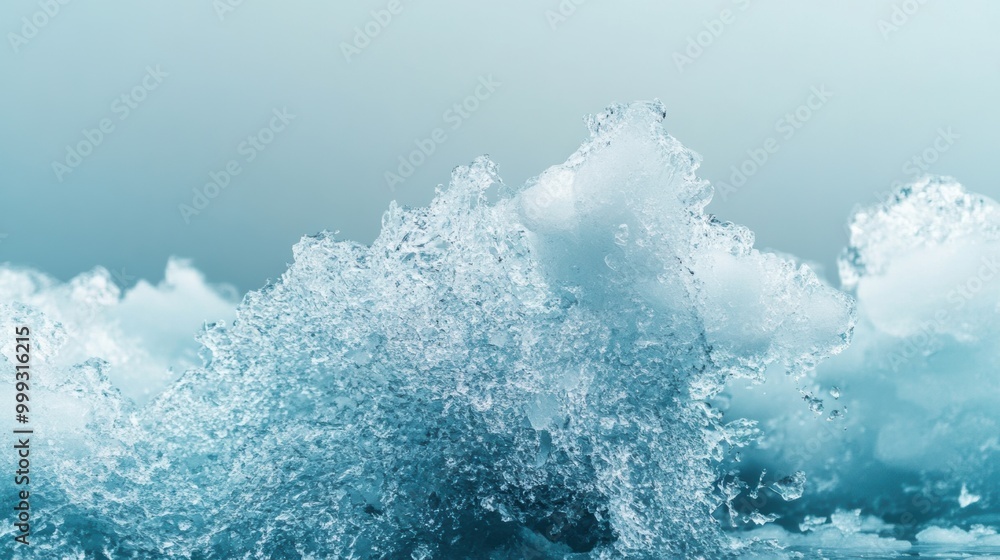 Serene Waves Crashing on a Calm Shoreline