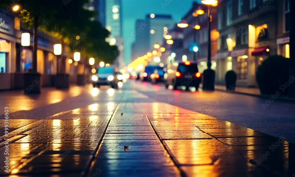 car running on street on night light background car running on street on night light background
