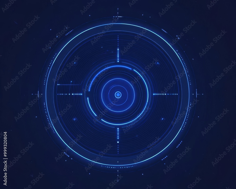 Futuristic Radial Gradient Background in Blue Tones for User Interface Designs Futuristic Radial Gradient Background in Blue Tones for User Interface Designs