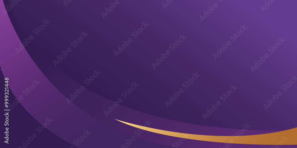 Minimal purple abstract curve background vector with gold stripes. Perfect for banner, template, flyer, brochures, and presentations Minimal purple abstract curve background vector with gold stripes. Perfect for banner, template, flyer, brochures, and presentations
