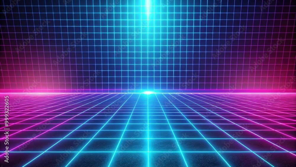 Neon grid background with a retro futuristic 80's vibe, neon lights, grid pattern, retro, futuristic, 80's Neon grid background with a retro futuristic 80's vibe, neon lights, grid pattern, retro, futuristic, 80's