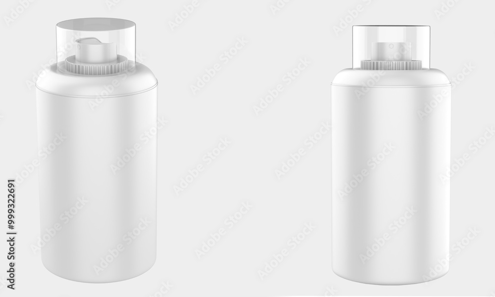 Spray Bottle Mockup Isolated On White Background. 3d illustration Spray Bottle Mockup Isolated On White Background. 3d illustration