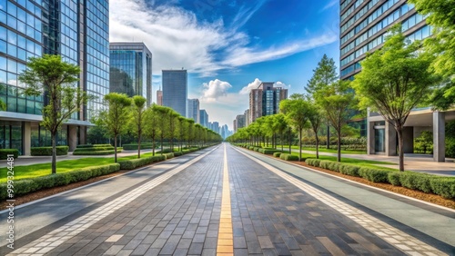 Transition from modern to old pedestrian road , modern, old, pedestrian, road, pathway, contrast, urban, city, vintage