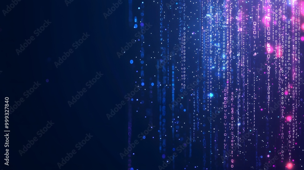 Abstract Binary Code Background. Abstract Binary Code Background.