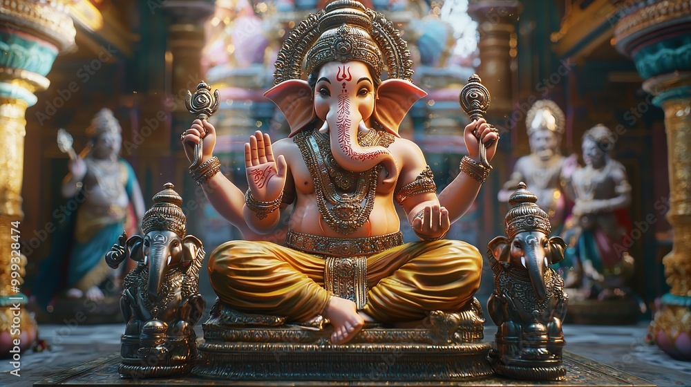 Hindu god of wisdom and knowledge Ganesha Hindu god of wisdom and knowledge Ganesha