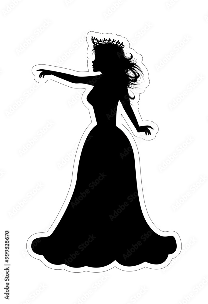Cute Princess Silhouette Cute Princess Silhouette