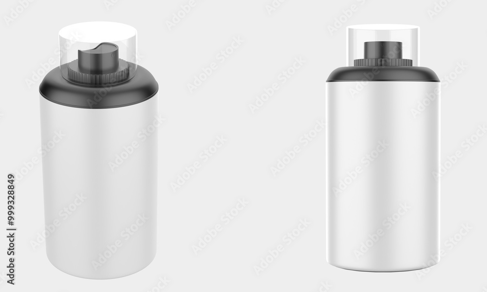 Spray Bottle Mockup Isolated On White Background. 3d illustration Spray Bottle Mockup Isolated On White Background. 3d illustration