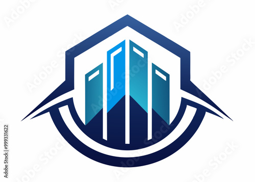 Illustration vectorielle de conception de logo d’entreprise financière