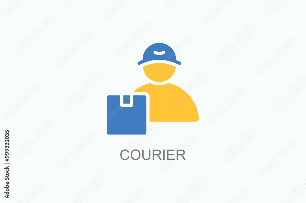 Courier Vector Icon Or Logo Illustration Courier Vector Icon Or Logo Illustration
