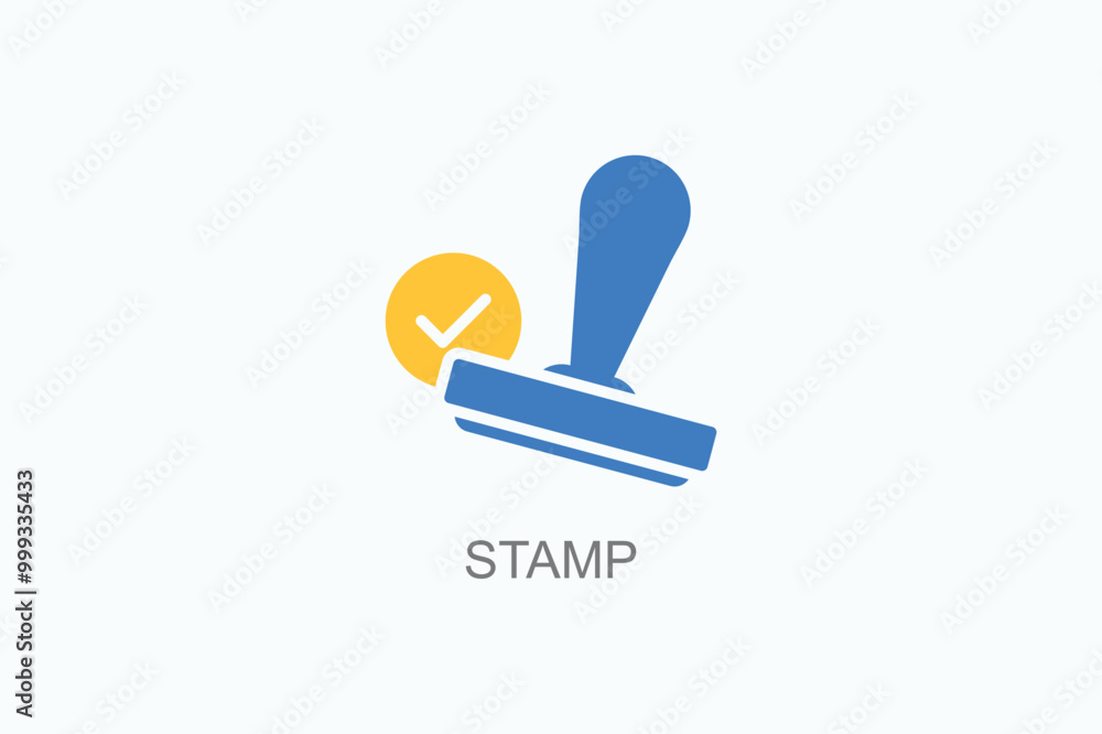 Stamp Vector Icon Or Logo Illustration Stamp Vector Icon Or Logo Illustration