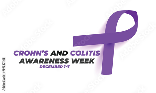 Crohn’s and colitis awareness week. background, banner, card, poster, template. Vector illustration.