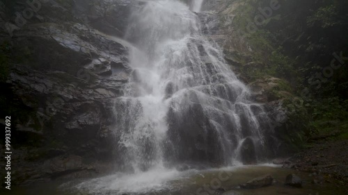 waterfall in the forest - ecuador
