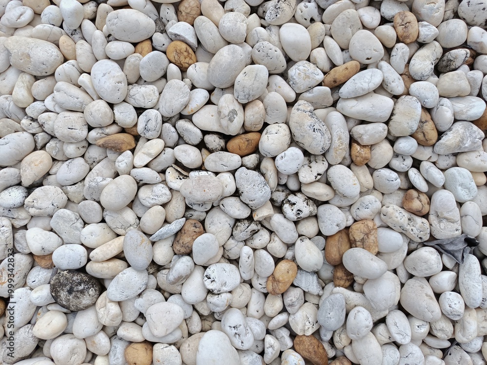 White and Beige Pebbles Texture White and Beige Pebbles Texture