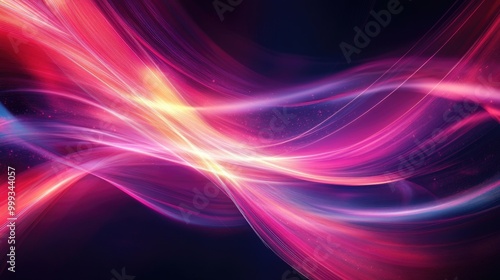 Beautiful abstract lively background with bright dynamic lines, glowing light effects, and colorful gradients, perfect for creating energy