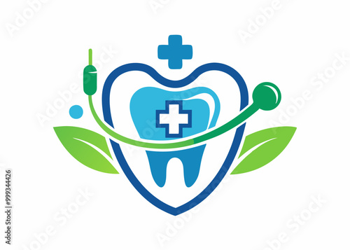 Vecteur médical de conception de logo dentaire 