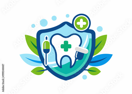 Vecteur médical de conception de logo dentaire 