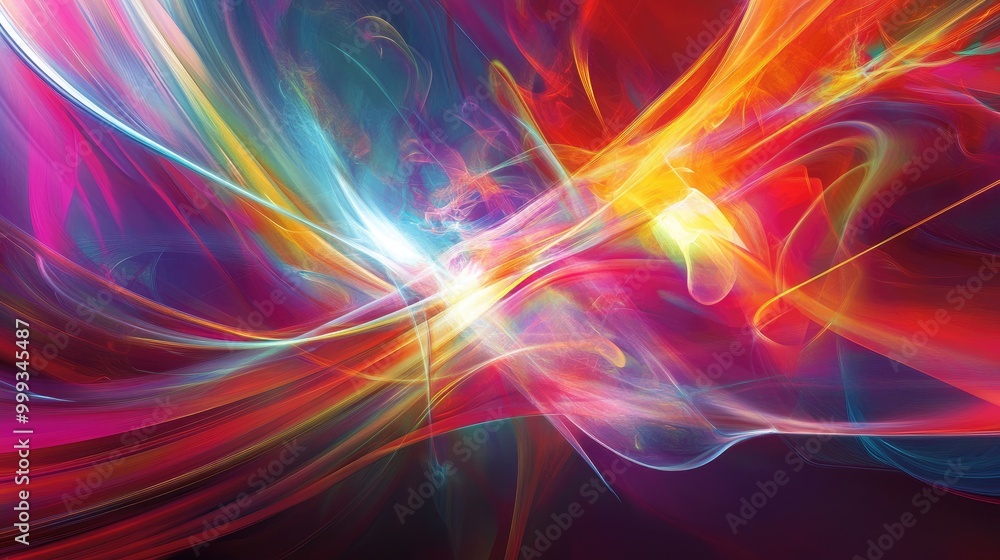 Stunning abstract lively background with bold vibrant hues, flowing patterns, and glowing light effects, evoking excitement and energy Stunning abstract lively background with bold vibrant hues, flowing patterns, and glowing light effects, evoking excitement and energy