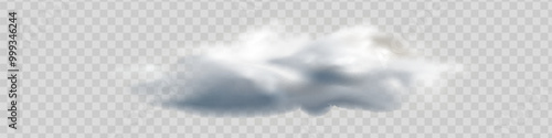 Fog or smoke isolated transparent special effect. White vector cloudiness, mist or smog background. Vector illustration