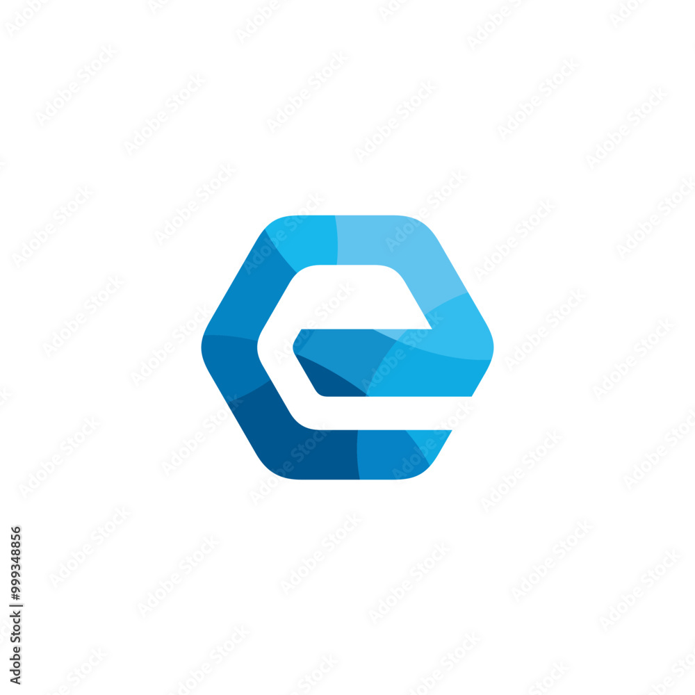 Letter E Hexagon logo design vector template Letter E Hexagon logo design vector template