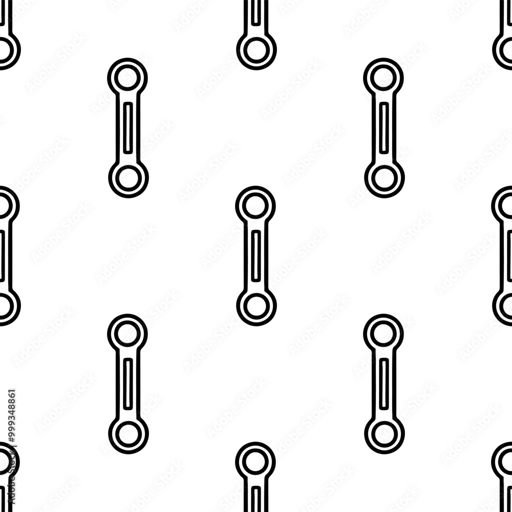 Cartoon doodle ring spanner seamless pattern. Cartoon doodle ring spanner seamless pattern.