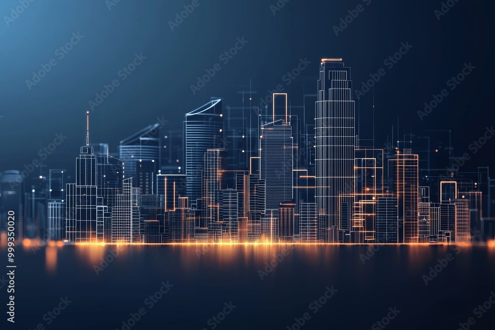 City Transition: Dusk to Night Glowing Skyline Illumination City Transition: Dusk to Night Glowing Skyline Illumination