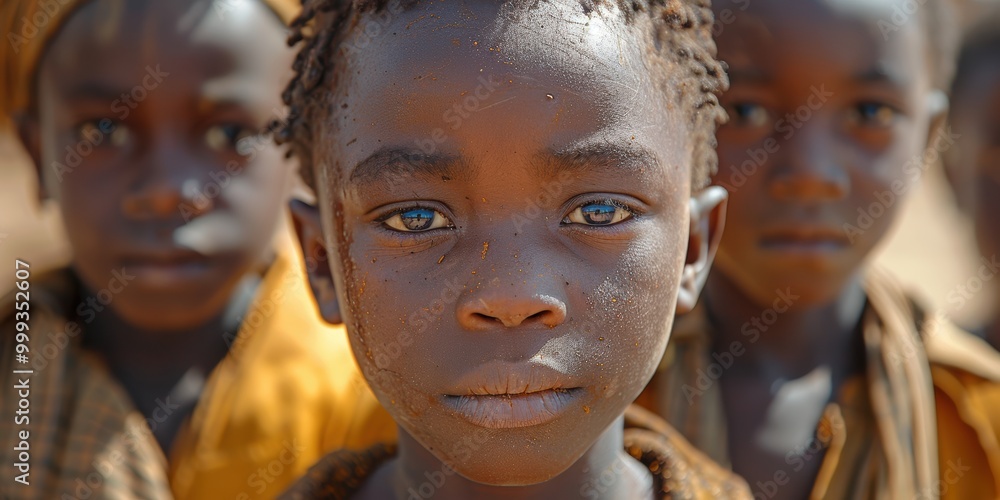 Close-up Portrait of African Children Close-up Portrait of African Children