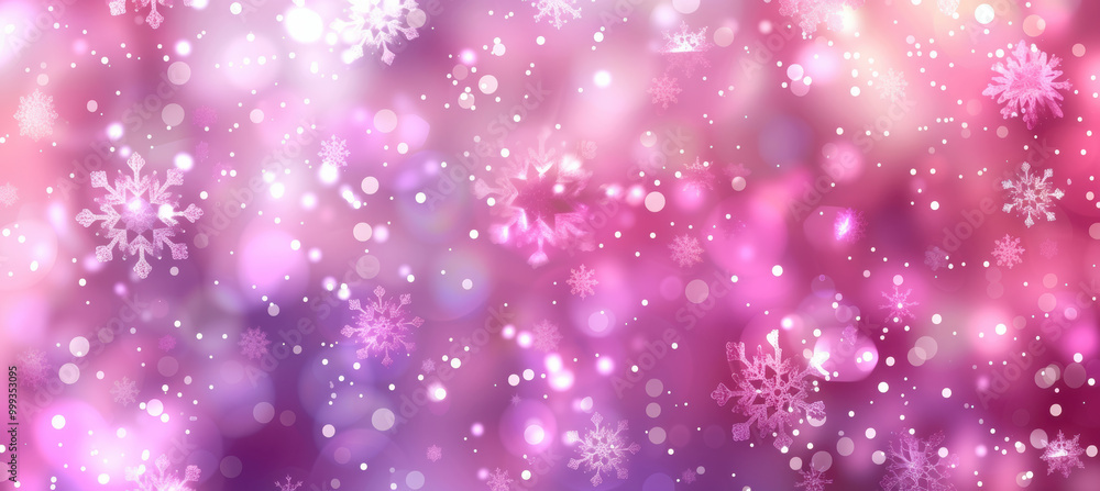 Cute Pink Gradient Snowflakes Cute Pink Gradient Snowflakes