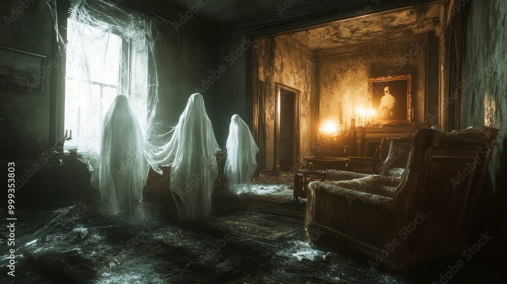Spectral Apparitions in a Haunted Mansion Spectral Apparitions in a Haunted Mansion