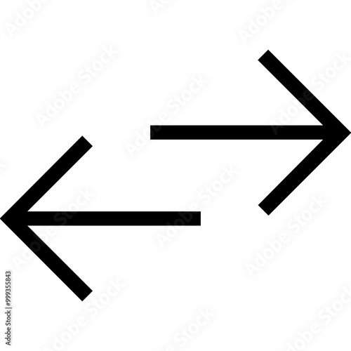 Bidirectional Arrows Icon for Synchronization photo