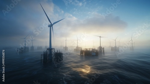 Harnessing Clean Energy: The Construction of an Offshore Wind Farm photo