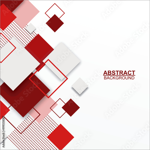 abstract background, red Square Geometric Decoration PNG clipart image 