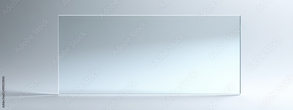 A transparent glass sheet with no text. A transparent glass sheet with no text.