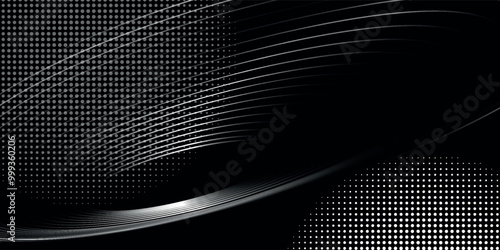 Circular spiral sound wave rhythm from lines.vector
