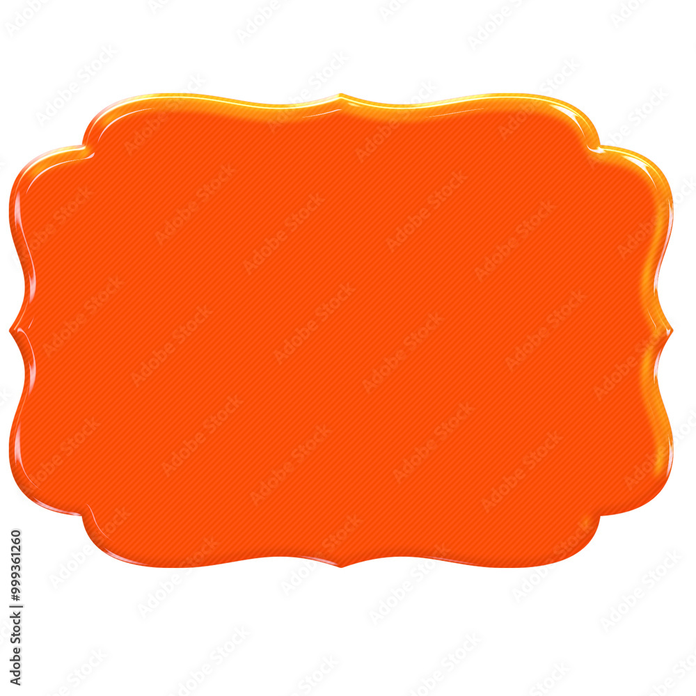 Orange ornament title frame label banner Orange ornament title frame label banner