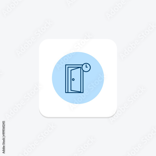 Hotel Stay line icon , vector, pixel perfect, illustrator file