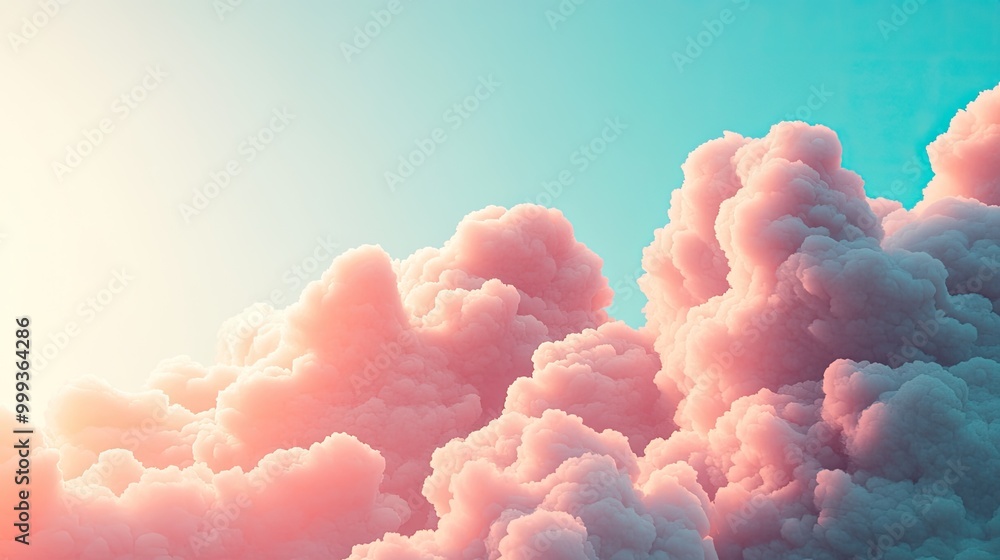 Soft Pastel Sky with Gentle Clouds at Sunset or Sunrise Soft Pastel Sky with Gentle Clouds at Sunset or Sunrise