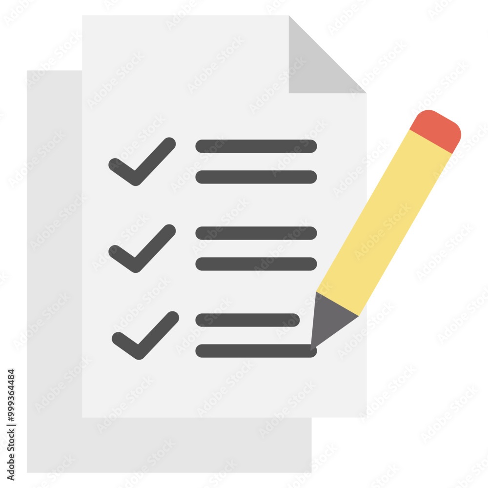 Assessment icon with color style Assessment icon with color style